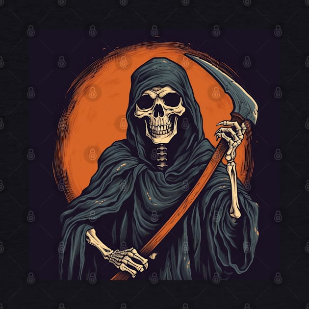 Grim reaper holding a scythe by Arondight Studios
